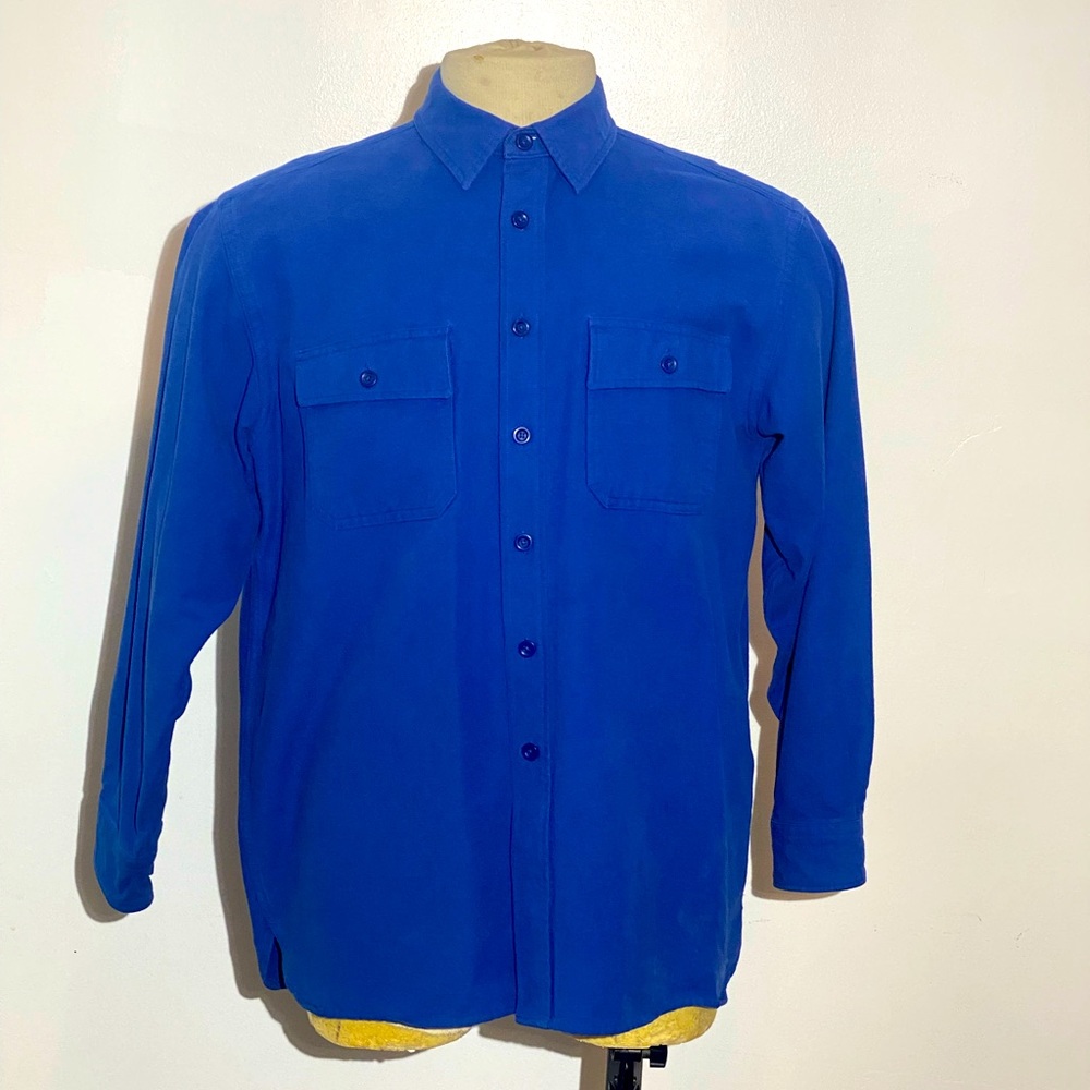 L.L.Bean chamois cloth button up size large